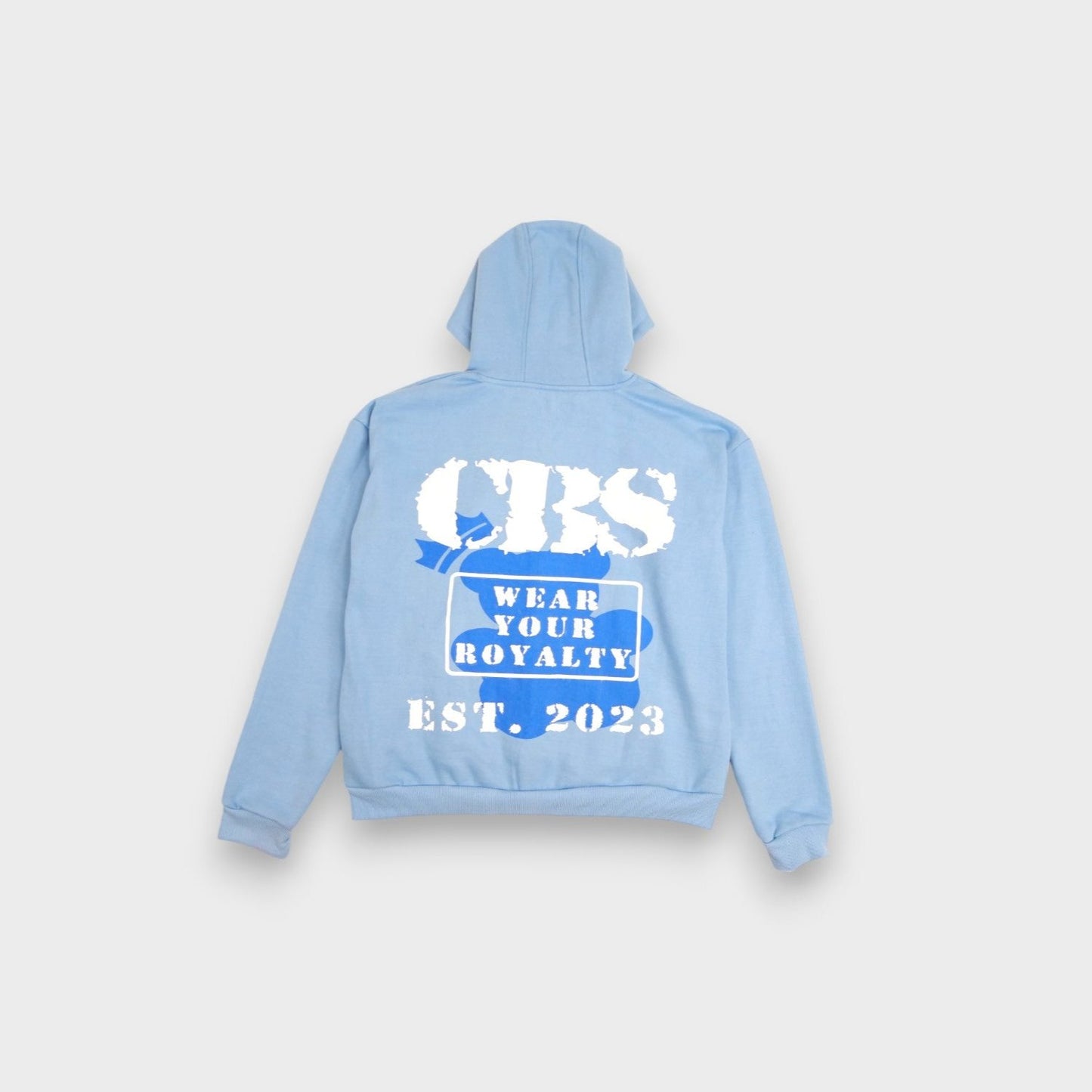 Sweat à capuche bleu CBS